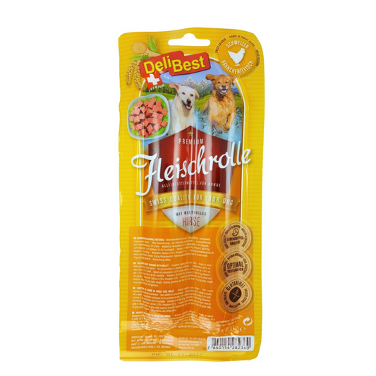 DeliBest Fleischrolle Schweizer Hähnchen mit Hirse 2 x 400g