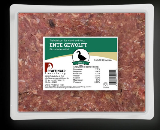 BARF-Ente gewolft 500g