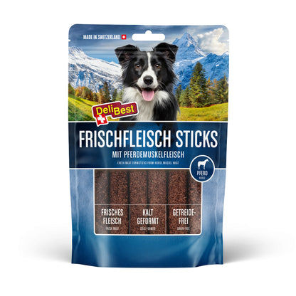 DeliBest Frischfleisch Sticks Pferd 85g