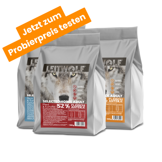 Leitwolf Probierpaket 3x500g Hinweis: Nur einmal pro Kunde erhältlich!