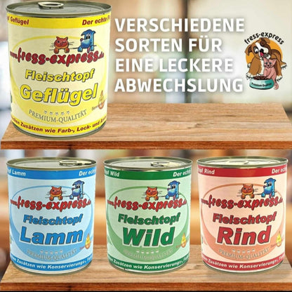 Fleischtopf mit Kartoffelflocken 4 Sorten Fleischtopf je 6x800g + 1 Kg  oder 3 Kg Kartoffelflocken