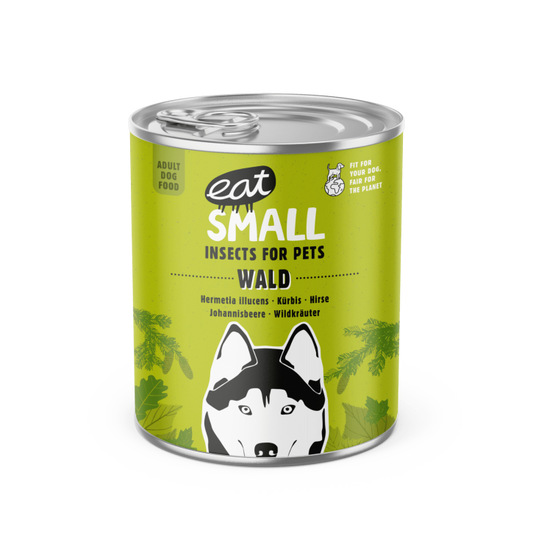 eat small Wald 800g Nassfutter aus Insekten für echte Feinschmecker