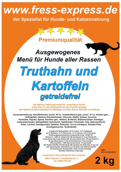 Truthahn und Kartoffeln